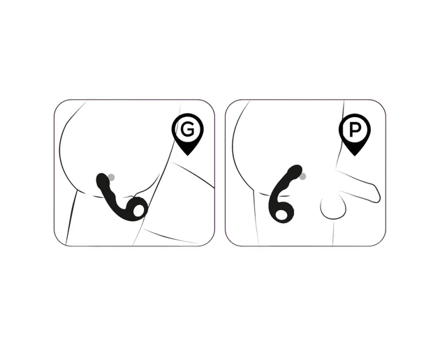 Black Velvets - G és P pont vibrátor (fekete)