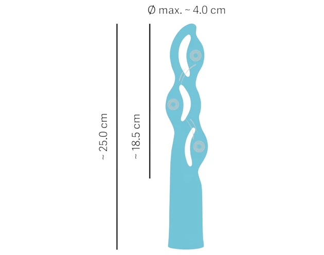 You2Toys Fabulous - akkus 3 motoros vibrátor (kék)