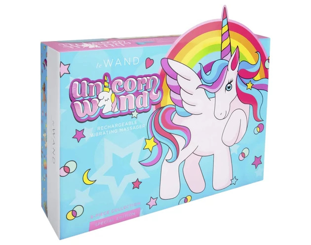 le Wand Unicorn - masszírozó vibrátor szett (szivárvány)