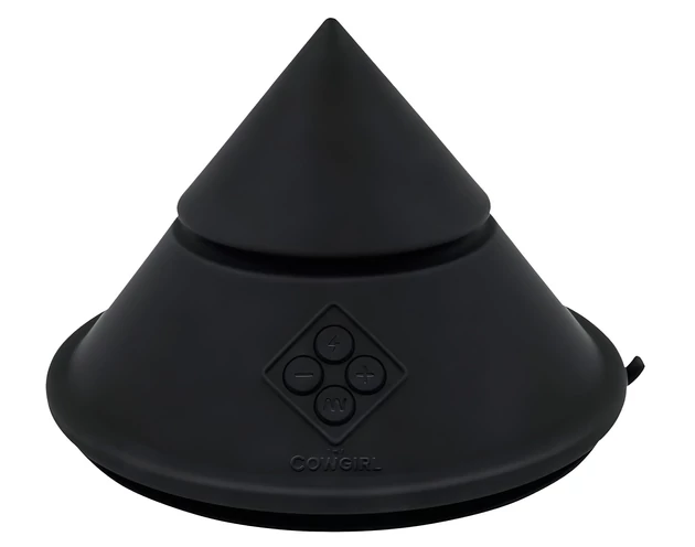 The Cowgirl Cone - okos szexgép különböző feltétekkel (fekete)