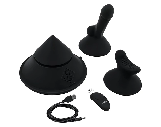 The Cowgirl Cone - okos szexgép különböző feltétekkel (fekete)