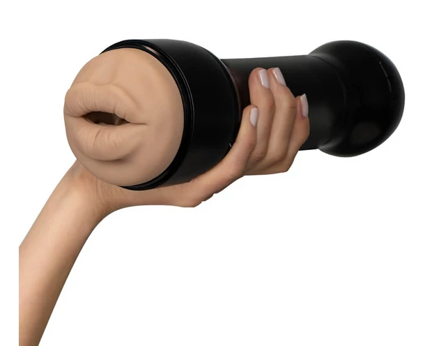 Kiiroo PowerBlow + Victoria June száj maszturbátor (fekete)