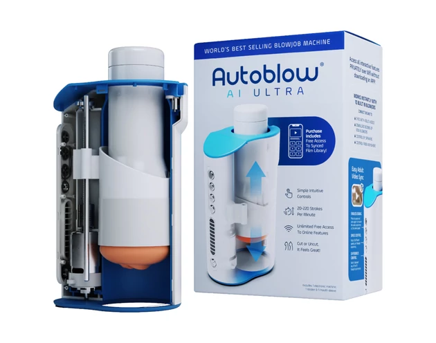 Autoblow A.I. Ultra - hálózati szuper száj maszturbátor (fehér)