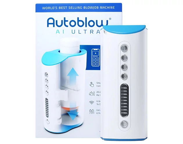 Autoblow A.I. Ultra - hálózati szuper száj maszturbátor (fehér)