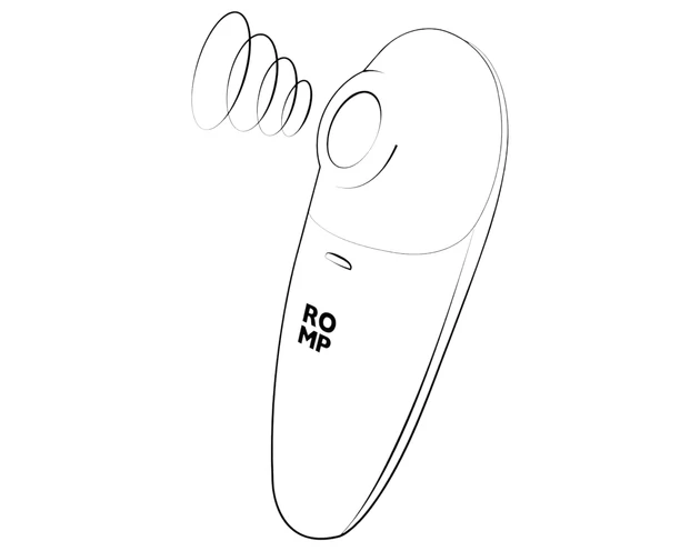 ROMP Switch X - léghullámos csiklóizgató (barack)