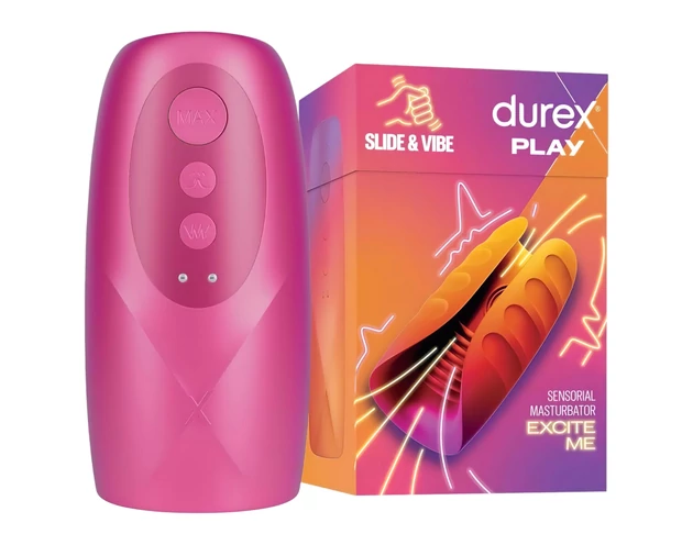 Durex Slide & Vibe - akkus, vízálló makkvibrátor (pink)