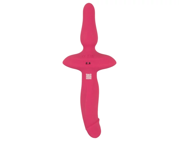 Couples Choice - 2in1 vibrátor és anál plug (pink)