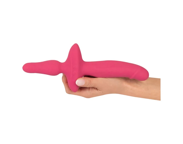 Couples Choice - 2in1 vibrátor és anál plug (pink)