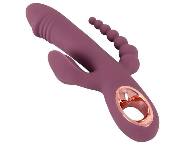 You2Toys - akkus,tripla karos vibrátor (lila)