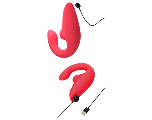 Womanizer Blend - G-pont vibrátor és csiklóizgató (korall)