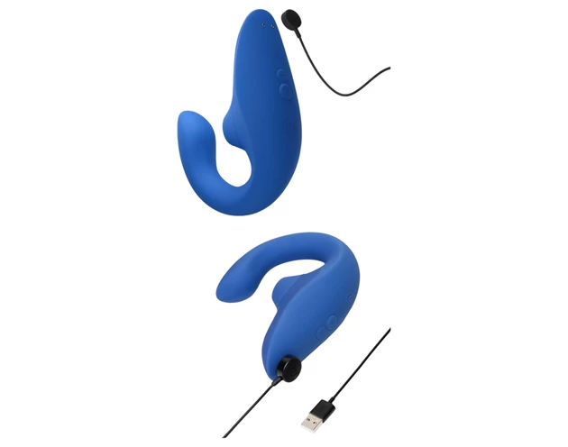 Womanizer Blend - G-pont vibrátor és csiklóizgató (kék)