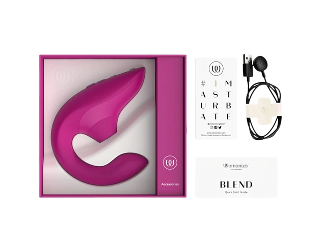Womanizer Blend - G-pont vibrátor és csiklóizgató (pink)