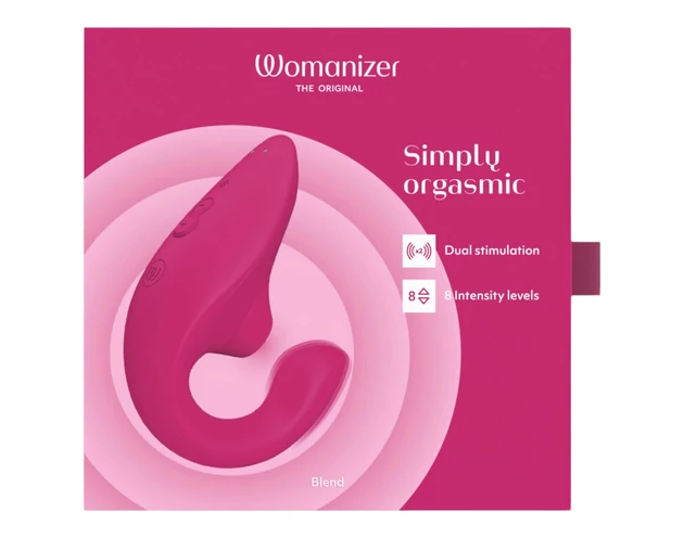 Womanizer Blend - G-pont vibrátor és csiklóizgató (pink)
