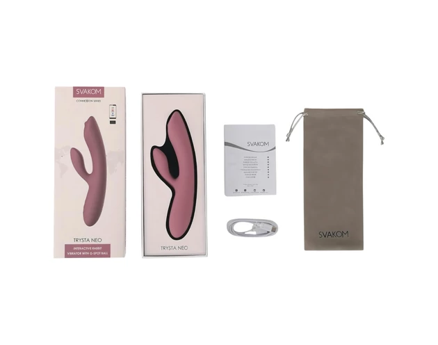 Svakom Trysta Neo - mozgógolyós, csiklókaros vibrátor (pink)