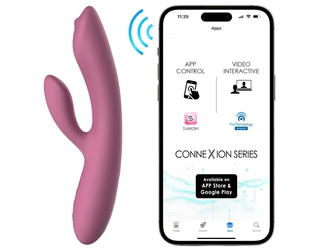 Svakom Trysta Neo - mozgógolyós, csiklókaros vibrátor (pink)