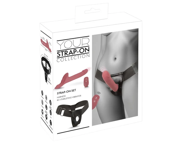 You2Toys - felcsatolható vibrátor szett (piros)