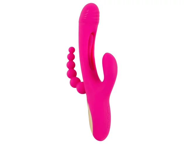 SMILE - tripla karos, nyelves vibrátor (pink)