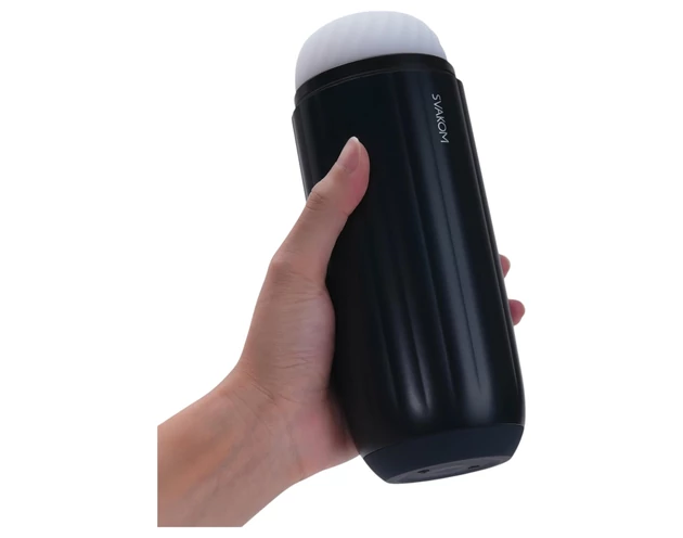 Svakom Sam Neo 2 Pro - okos maszturbátor (fekete-fehér)
