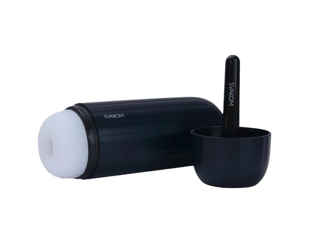 Svakom Sam Neo 2 Pro - okos maszturbátor (fekete-fehér)