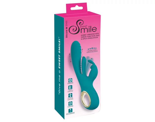 Smile - lökő, G-pont és csiklóizgató vibrátor (zöld)