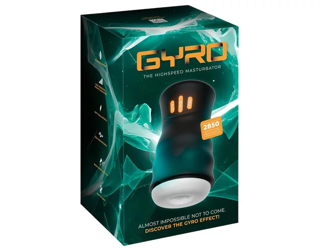 You2Toys Gyro - forgó, rezgő maszturbátor (fekete)