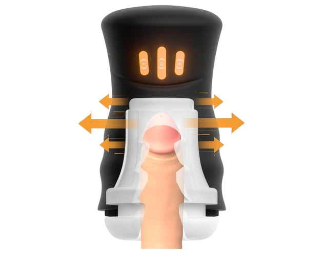 You2Toys Gyro - forgó, rezgő maszturbátor (fekete)