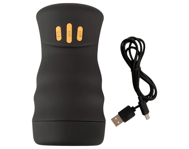 You2Toys Gyro - forgó, rezgő maszturbátor (fekete)