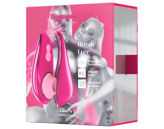 Womanizer Liberty 2 Iggy Azalea - léghullámos csiklóizgató (pink)