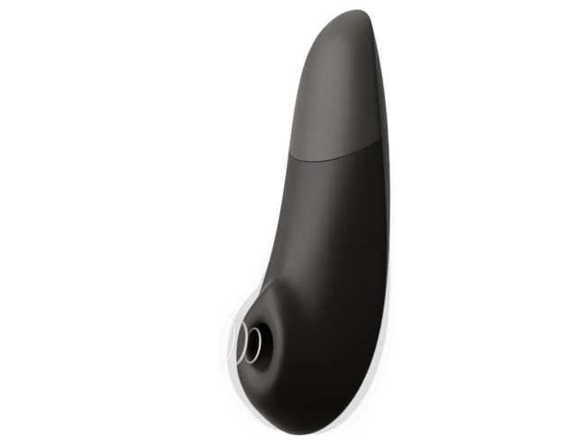 Womanizer Enhance - léghullámos csiklóizgató (fekete)