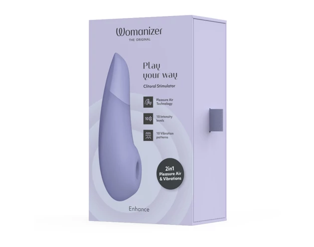 Womanizer Enhance - léghullámos csiklóizgató (lila)