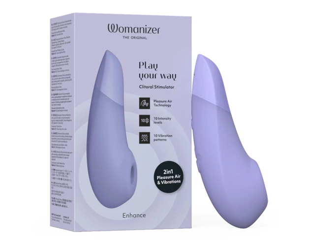 Womanizer Enhance - léghullámos csiklóizgató (lila)