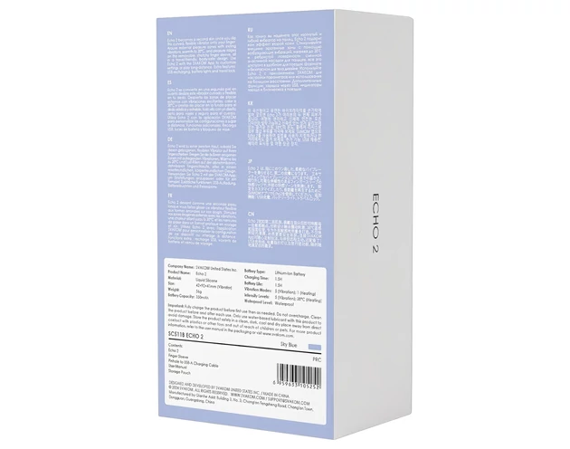 Svakom Echo 2 - okos ujjvibrátor (kék)