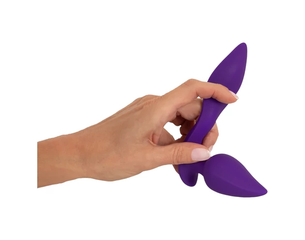 Smile - 2in1 anál vibrátor és csiklóizgató (lila)