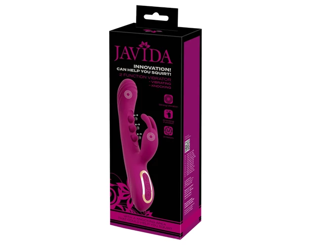 Javida - golyós, csiklókaros vibrátor (lila)