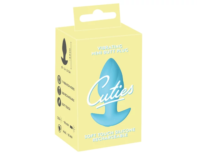 Cuties Mini - vibrációs anál plug (kék)