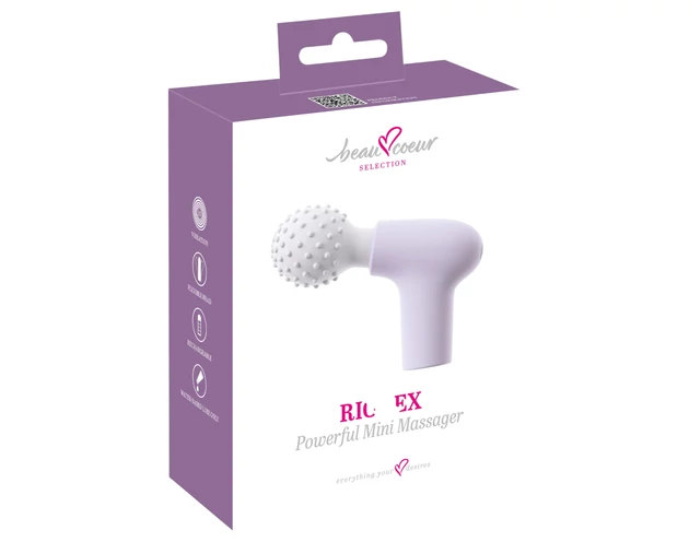 Beau Coeur Rionex - mini masszírozó vibrátor (lila)
