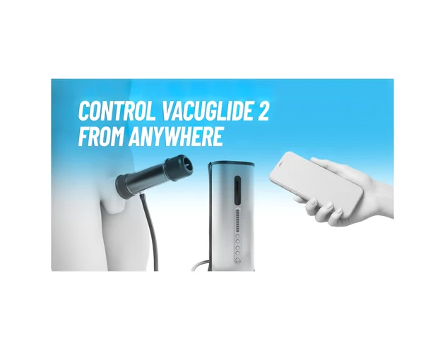 VacuGlide 2 - automata, hálózati férfi luxus maszturbátor (ezüst)