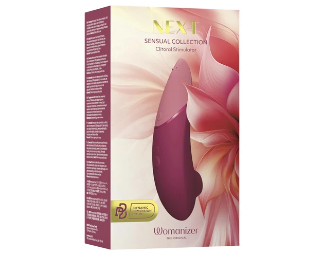 Womanizer Next - akkus, léghullámos csiklóizgató (bordó)