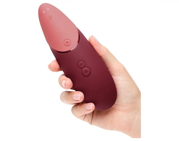 Womanizer Next - akkus, léghullámos csiklóizgató (bordó)