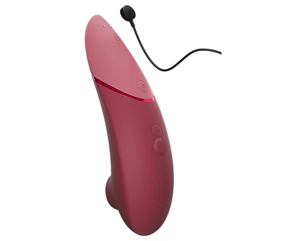 Womanizer Next - akkus, léghullámos csiklóizgató (bordó)