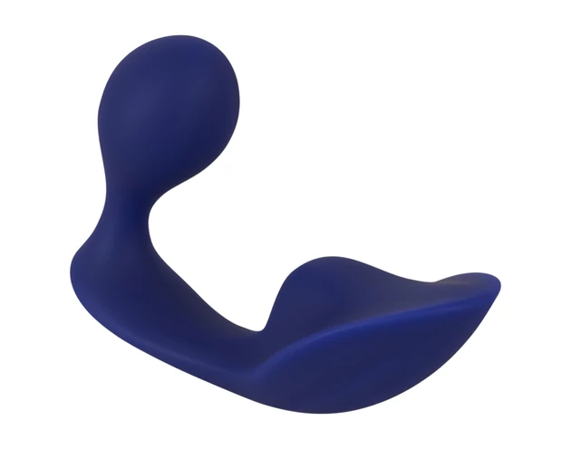 SMILE - távirányítós anál- és bugyi vibrátor (kék)