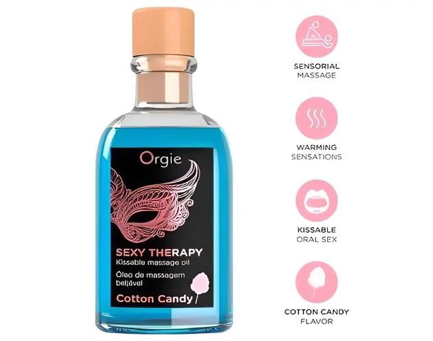 Orgie Sexy Therapy - masszázsolaj szett - vattacukor