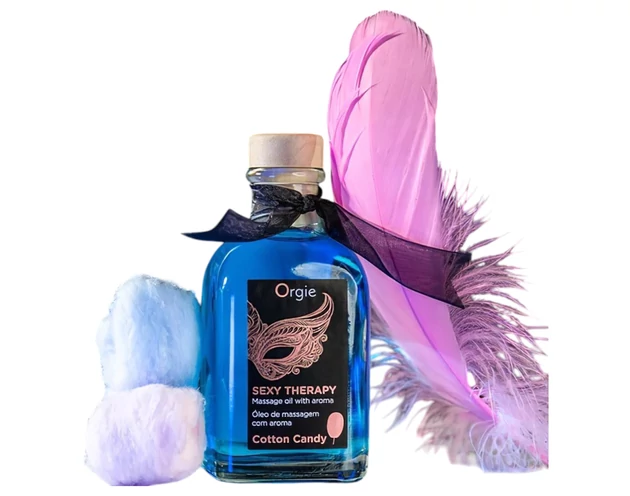 Orgie Sexy Therapy - masszázsolaj szett - vattacukor
