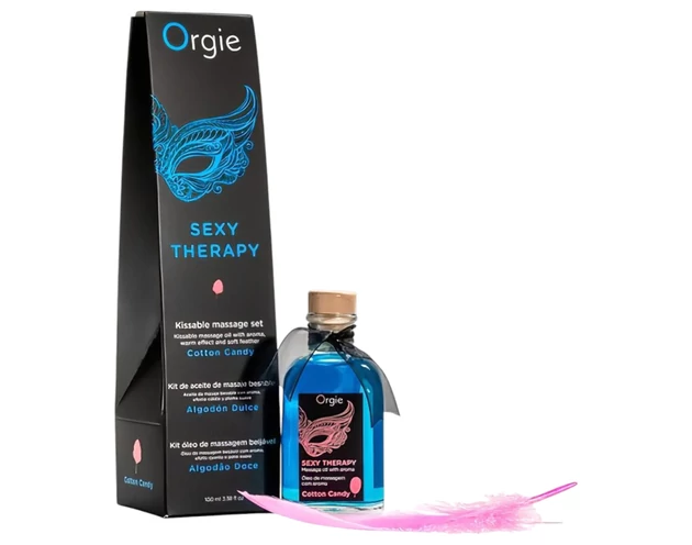 Orgie Sexy Therapy - masszázsolaj szett - vattacukor