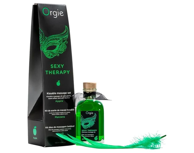 Orgie Sexy Therapy - masszázsolaj szett - alma