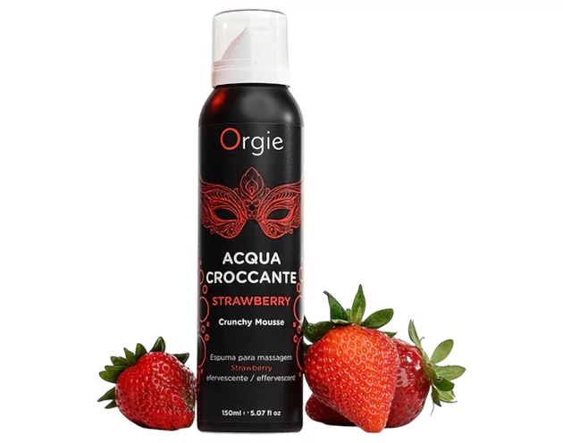 Orgie Acqua Croccante - masszázs hab - eper (150ml)