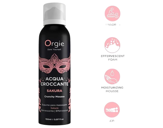 Orgie Acqua Croccante - masszázs hab - cseresznyevirág (150ml)