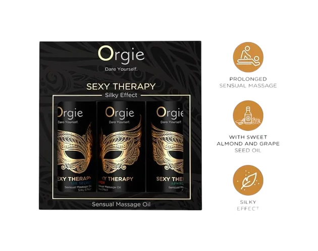 Orgie Sexy Therapy - érzéki masszázsolaj szett (3x30ml)