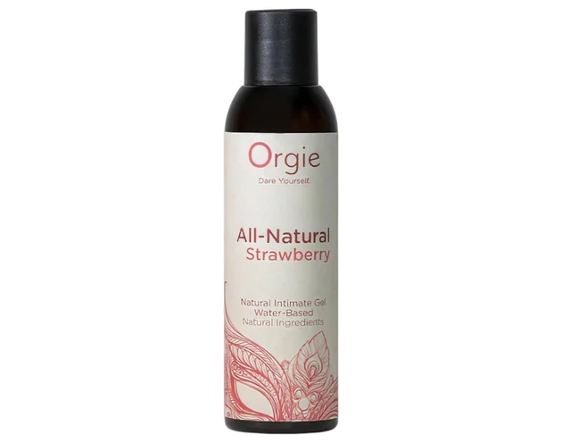 Orgie All Natural - vízbázisú síkosító gél - eper (150ml)