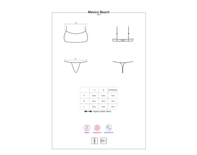 Obsessive Mexico Beach - sportos bikini (korall)